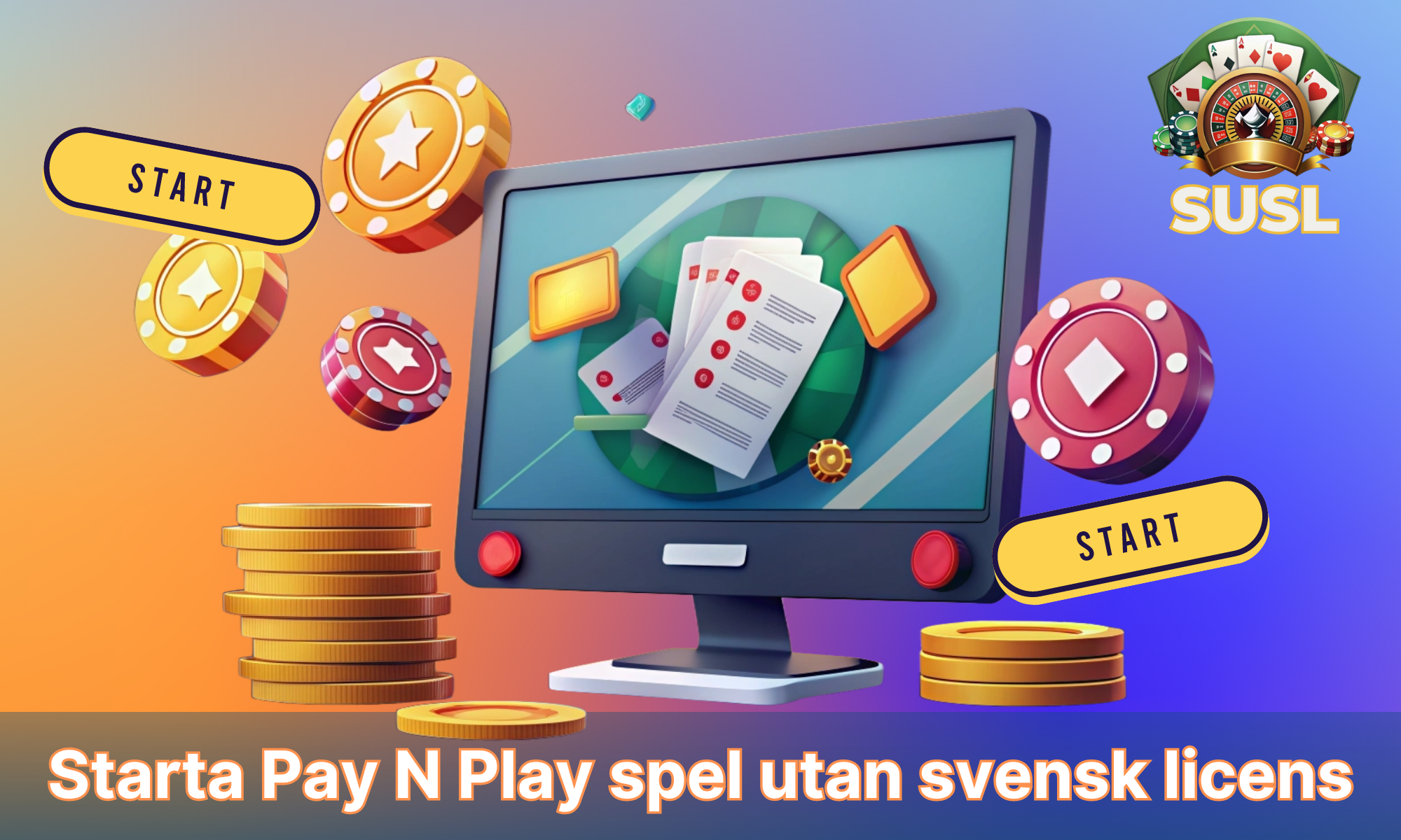 Några enkla steg för att börja spela Pay N Play utan svensk licens